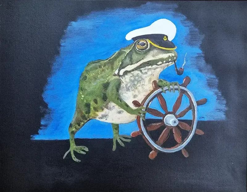 Salty Old Sea Frog