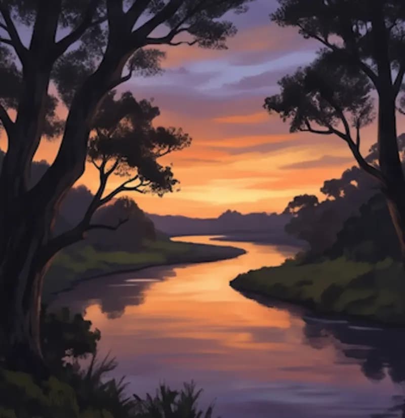 Twilight on the River