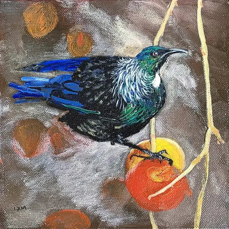 Tui in Fruit Tree