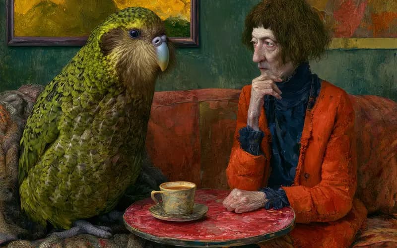 Kakapo and a Cuppa