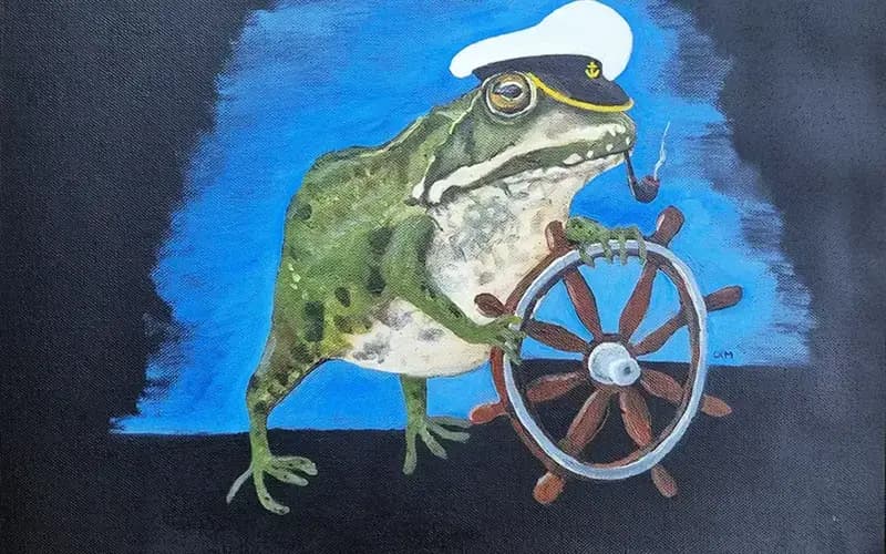 Salty Old Sea Frog