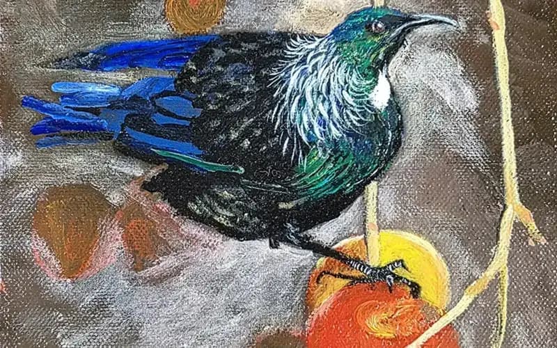 Tui in Fruit Tree