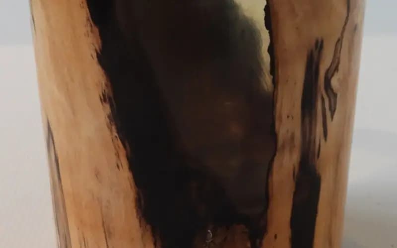 Turned live edge form